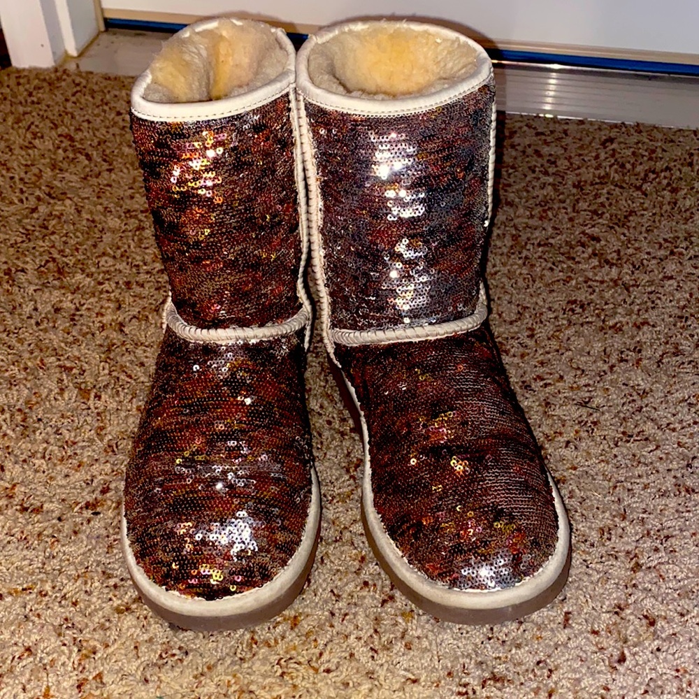 Gold Sequin Ugg Boots